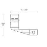 Кольца Hawke Reach Forward 30mm/Weaver/High extension 2" (22127)