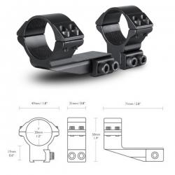 Кольца Hawke Reach Forward 30mm/9-11mm/High extension 2" (22123)