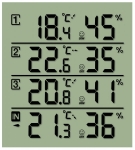 Термометр-гигрометр Bresser Temeo Hygro Quadro black