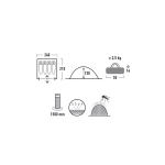 Палатка High Peak Monodome XL 4 (Blue/Grey)