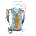 Рюкзак туристический Ferrino XMT 80+10 Black/Orange