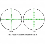 Прицел оптический Barska Tactical 6.5-20x40 FFP (IR Mil-Dot) + Rings