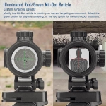 Прицел оптический Barska SWAT-AR Tactical 1-4x28 (IR Mil-Dot R/G) + mount