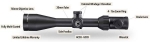 Прицел оптический Barska Level 4-16x50 (IR MOA R/G) + Rings