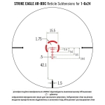 Прицел оптический Vortex Strike Eagle 1-6x24 AR-BDC IR