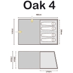 Палатка Highlander Oak 4 Blue