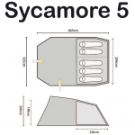 Палатка Highlander Sycamore 5 Meadow