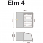 Палатка Highlander Elm 4 Teal