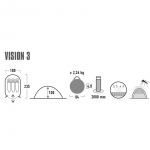 Палатка High Peak Vision 3 Black
