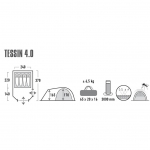 Палатка High Peak Tessin 4.0 Nimbus Grey