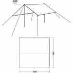 Тент Easy Camp Tarp 4 x 4 m Granite Grey