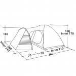 Палатка Easy Camp Corona 400 Gold Red