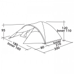 Палатка Easy Camp Quasar 300 Gold Red
