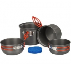 Набор посуды анодированной на 1-2 персоны Tramp TRC-075