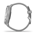Смарт-часы Garmin Vivomove 3 серебристые с серым силиконовым ремешком