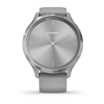 Смарт-часы Garmin Vivomove 3 серебристые с серым силиконовым ремешком