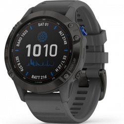 Смарт-часы Garmin Fenix 6 Pro Solar Edition Black with Slate Gray Band (010-02410-11)